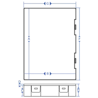 Square Protective Packaging Box with Hinged Lid